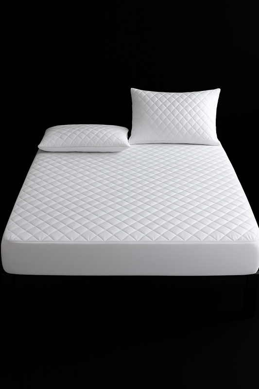Quilted Waterproof Mattress Pad Protector - Fitted Style